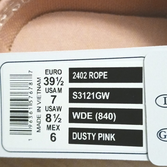 Superga "Dusty Pink" Slip On Sneakers with Rope Detail Size 8.5W (NWT) - Picture 10 of 11